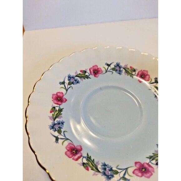 Royal Albert Teacup & Saucer Set, Pattern 4475 Montrose Cup Shape - Picture 9 of 12